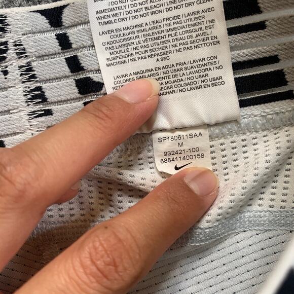 Nike Leggings Mens M Medium White Grey Pro Combat Hypercool Compression Tight - Picture 7 of 12